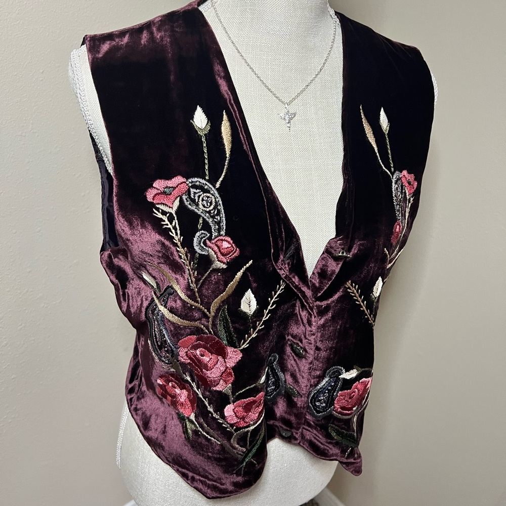 Velvet vest